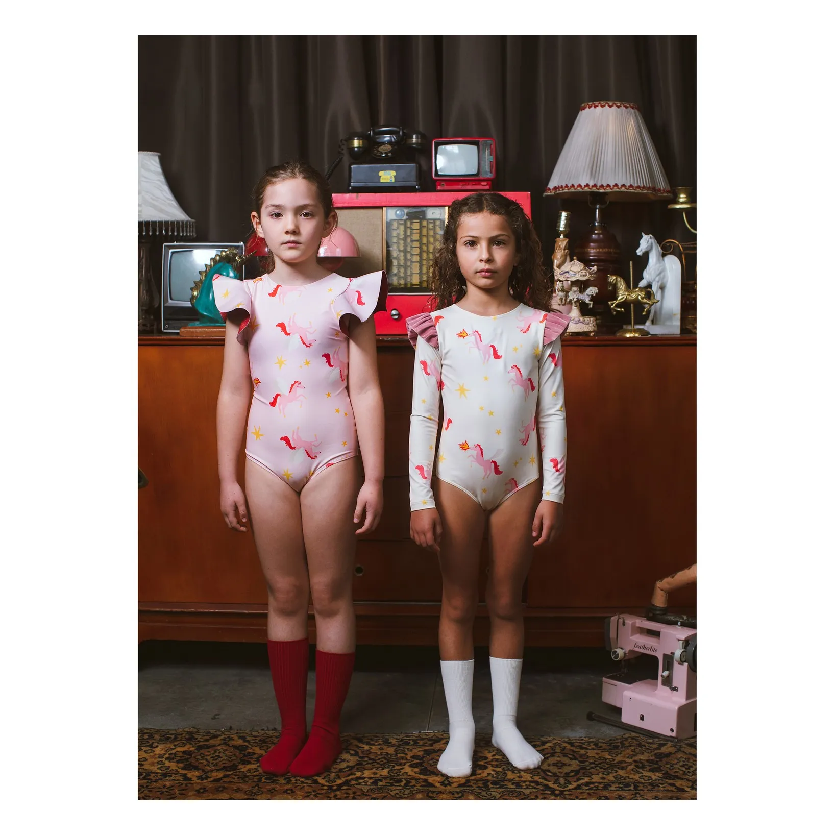 Maillot de Bain Manches Longues Pegases | Crème- Image produit n°1