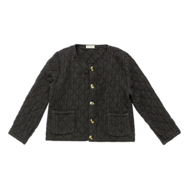 Veste Matelassée Anis Coton Bio - Collection Femme | Noir- Image produit n°0