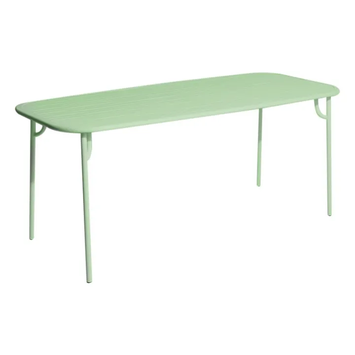 Mesa rectangular de fin de semana | Verde Pálido- Imagen del producto n°0
