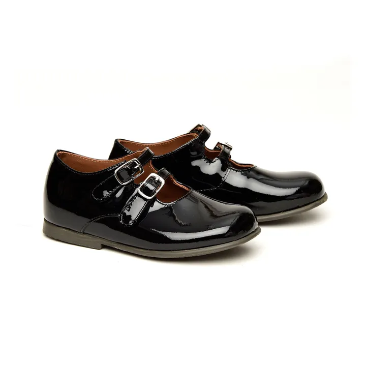 Ballerines Double Scratchs | Noir- Image produit n°0