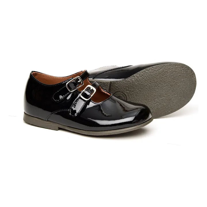 Ballerines Double Scratchs | Noir- Image produit n°1