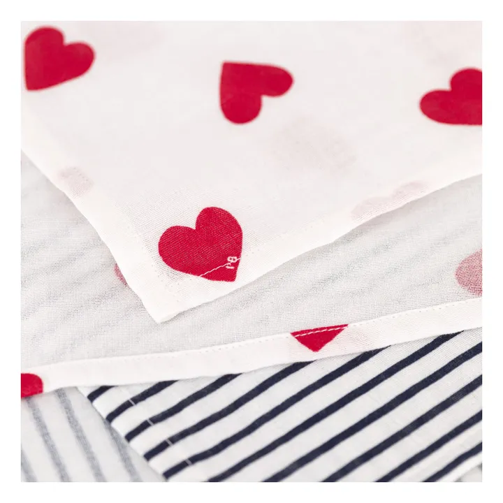 Lote 2 Corazones de pañal | Blanco- Imagen del producto n°2