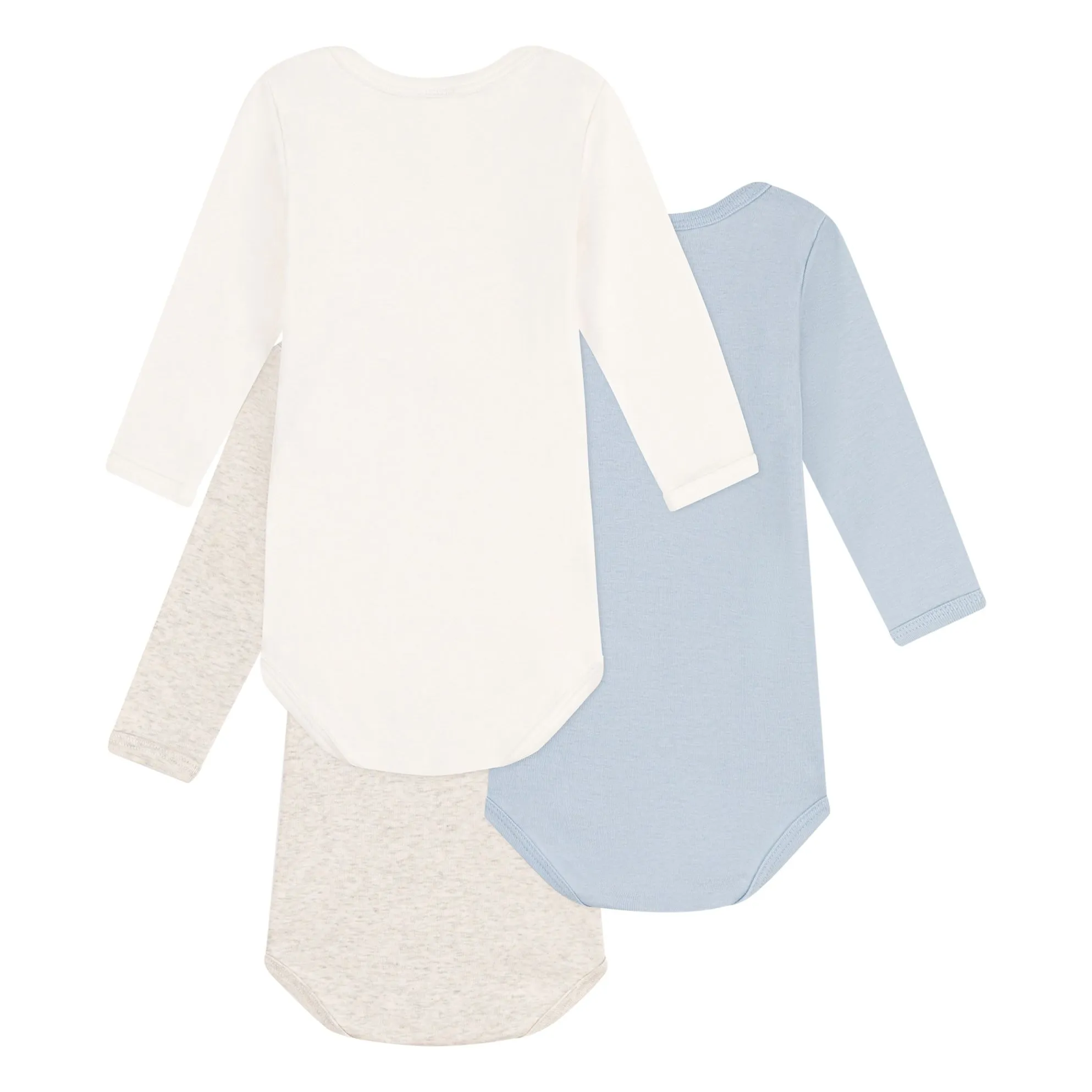 Lot 3 Bodies Unis | Bleu- Image produit n°2