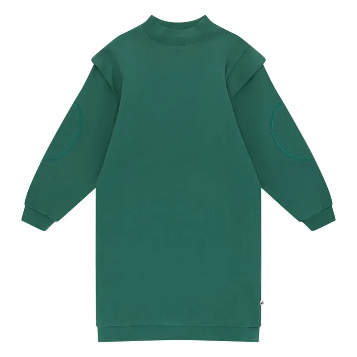 Robe Molleton Volants | Vert- Image produit n°0