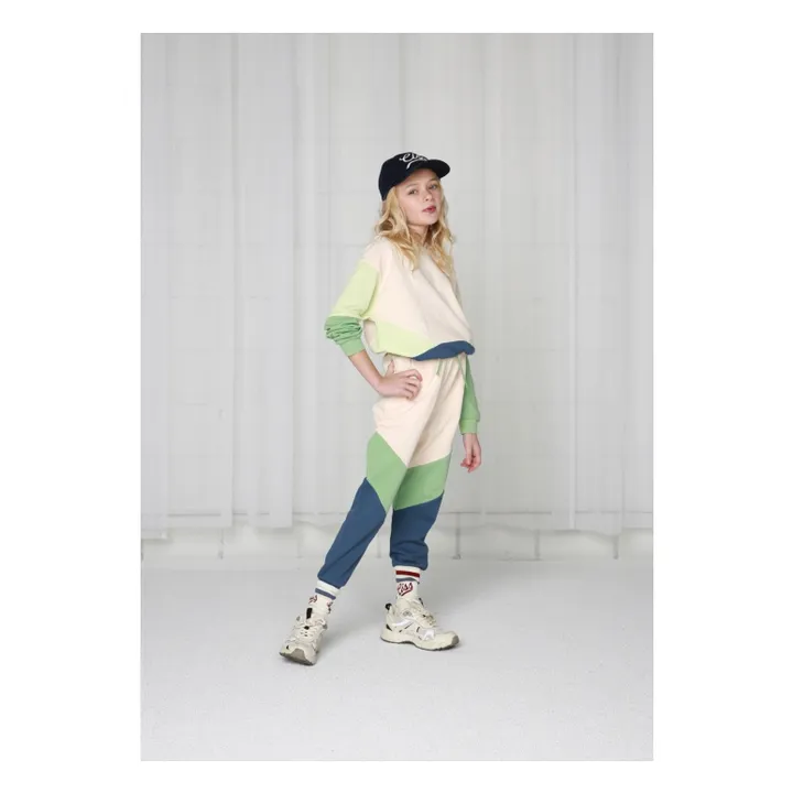 Sudadera con capucha Color Block | Verde- Imagen del producto n°2