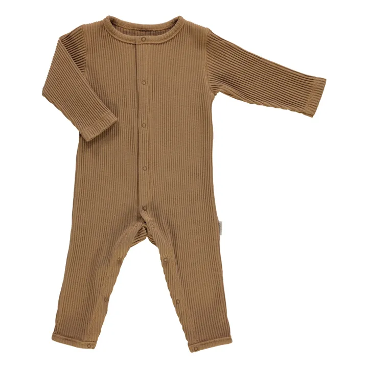 Pyjama Airelle Côtelé | Marron- Image produit n°0