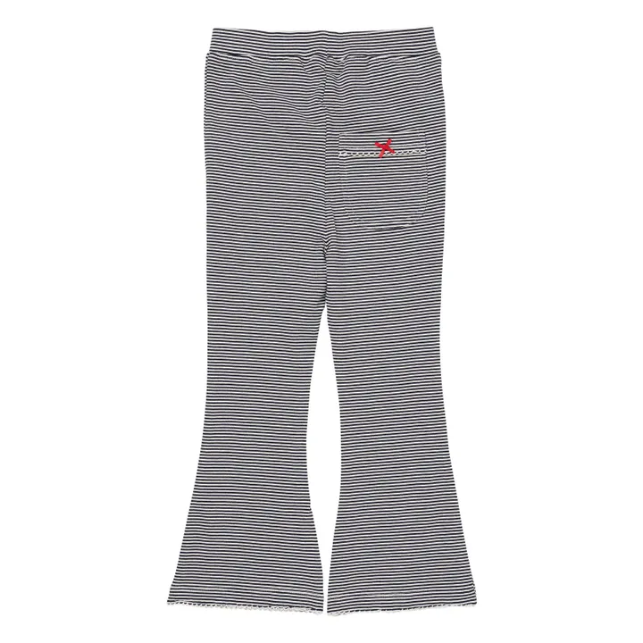 Pantalones acampanados a rayas | Azul Marino- Imagen del producto n°3
