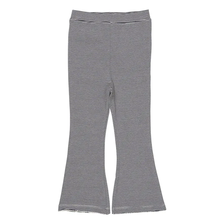 Pantalones acampanados a rayas | Azul Marino- Imagen del producto n°0