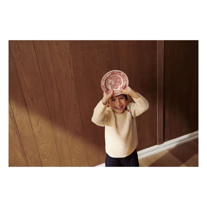 Merino Wool Ribbed Sweater | Ecru- Product image n°1