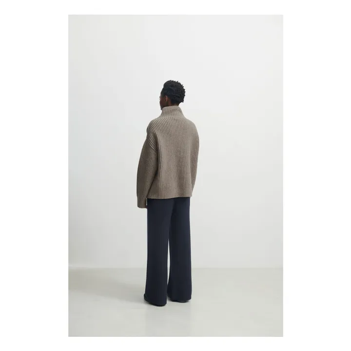 Maglione in lana d'agnello a coste - Collezione Donna | Beige- Immagine del prodotto n°3