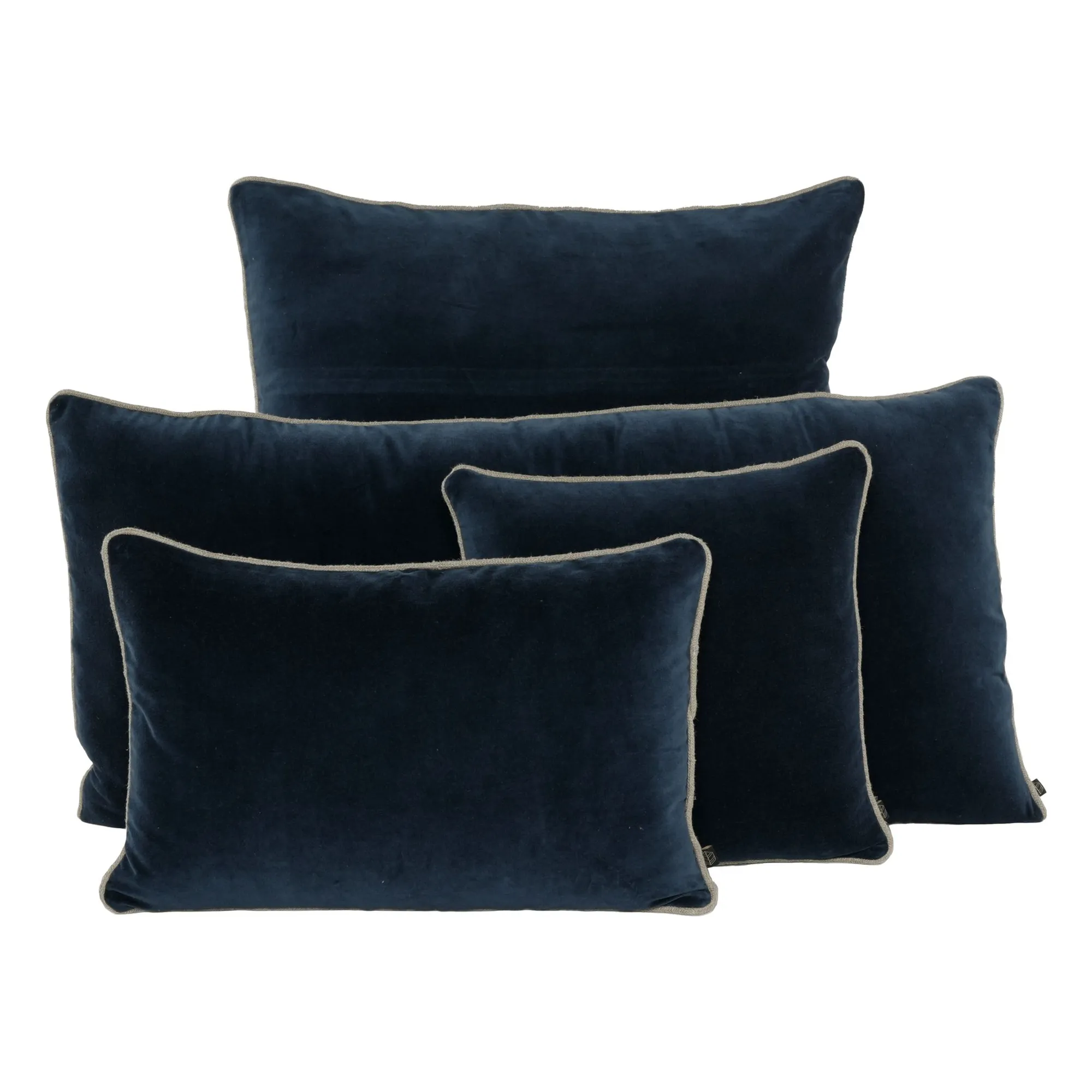 Housse de coussin en velours New Delhi | Encre- Image produit n°0