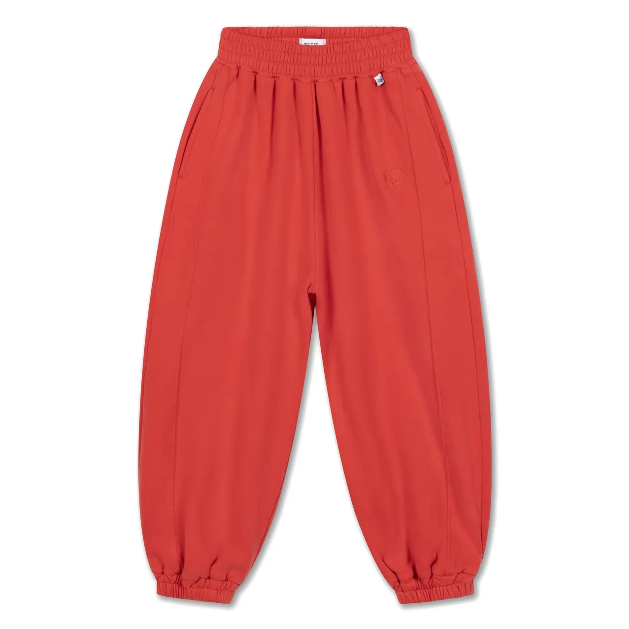 Jogger Ballon Coton Bio | Rouge- Image produit n°0