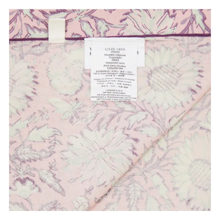 Nappe Carla en coton bio | Rose- Image produit n°3