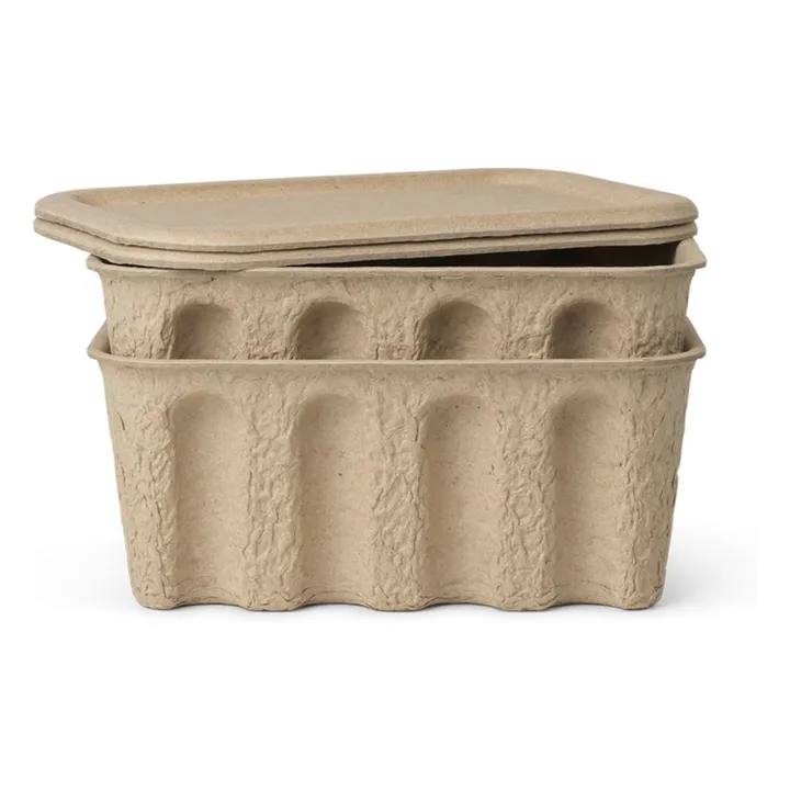 Boîte de rangement en papier - Set de 2- Image produit n°0