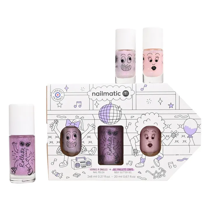 Duo de vernis et body rollette Bus Party | Lilas- Image produit n°0