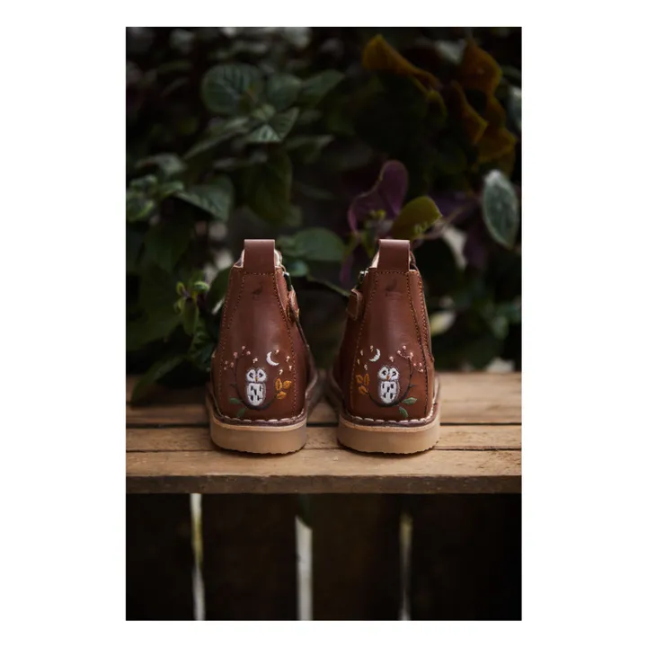 Ankle Owl Boots - Uniqua Collection | Brown- Product image n°5