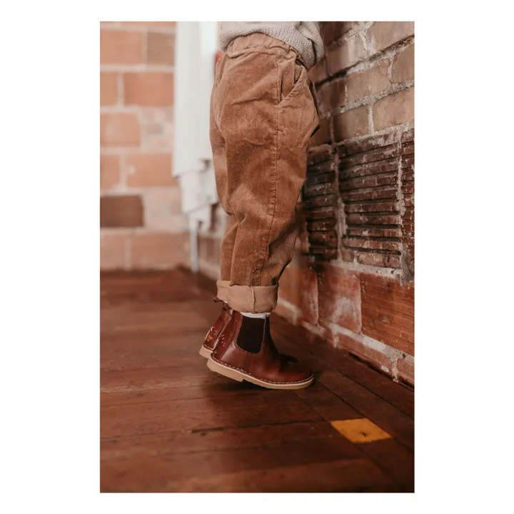 Ankle Owl Boots - Uniqua Collection | Brown- Product image n°1