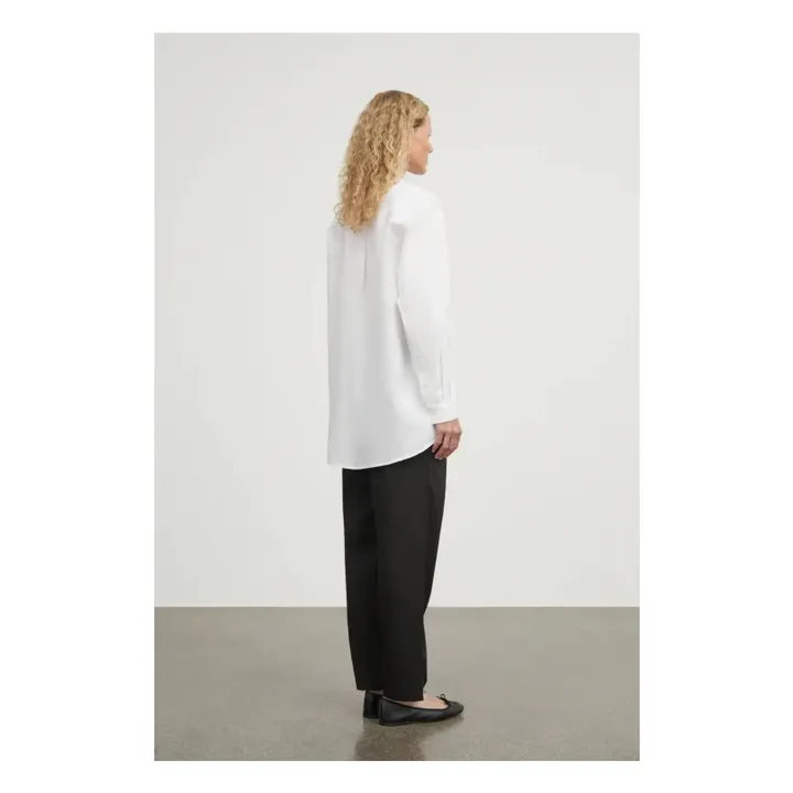 Vestido de algodón estilo camisa Edgar | Negro- Imagen del producto n°1