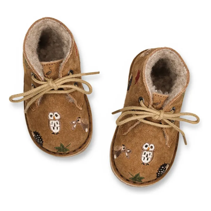 Boots Lace Desert Winter Woodland - Uniqua Collection | Brown- Product image n°2