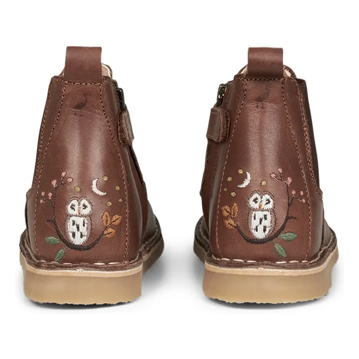 Ankle Owl Boots - Uniqua Collection | Brown- Product image n°3