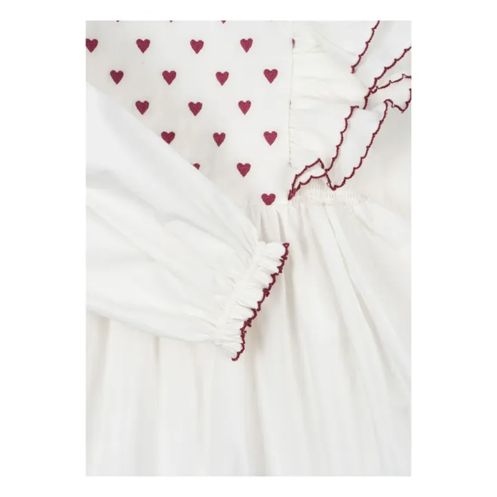Abito a cuore | Bianco- Immagine del prodotto n°2