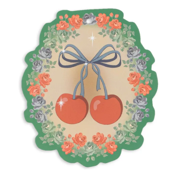 Etiquettes cadeaux Cherry - Set de 12 | Rose- Image produit n°6