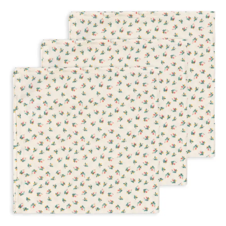 Windeln aus Bio-Baumwolle Blumen - 3er-Set- Produktbild Nr. 0