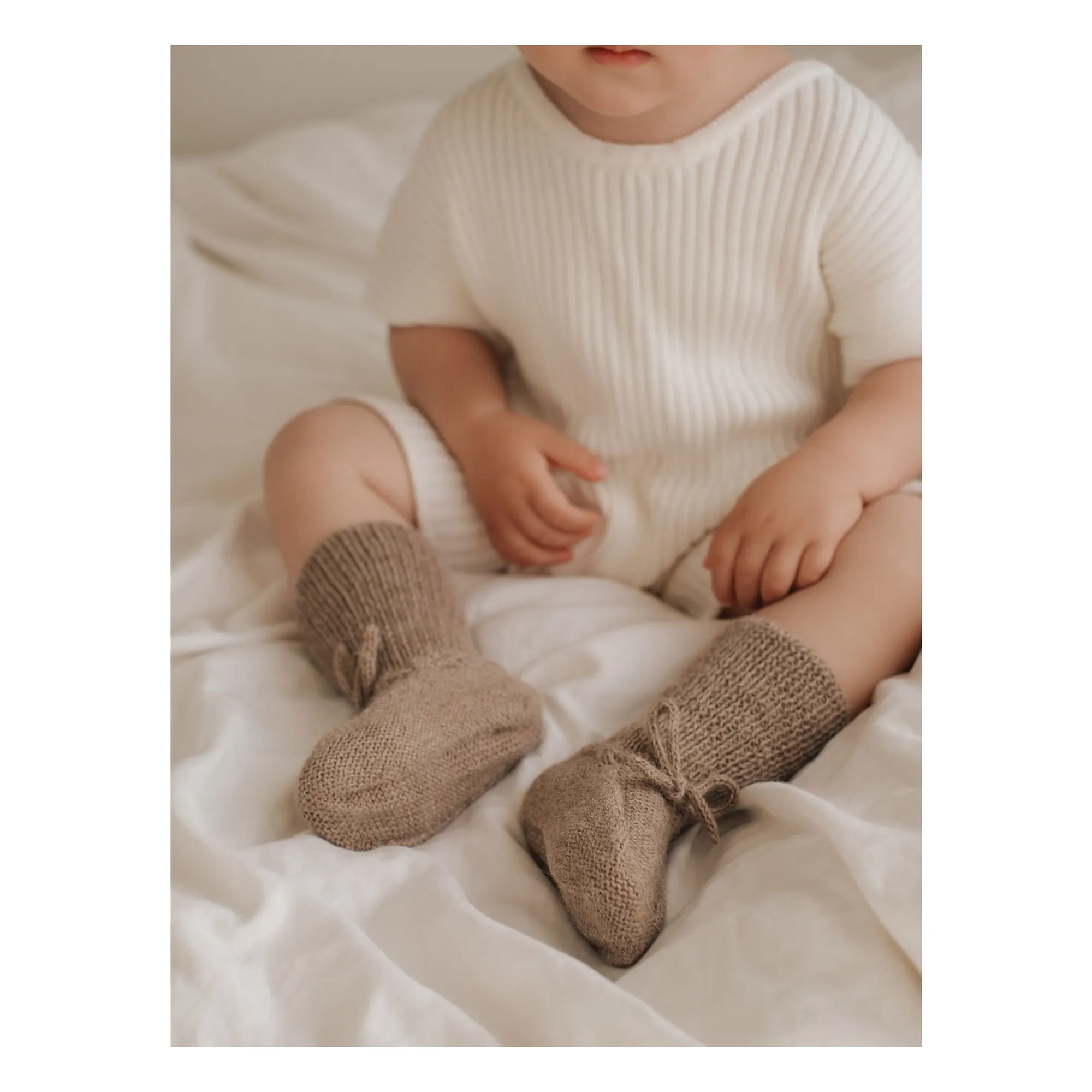 Chaussons Alpaga | Avoine- Image produit n°1