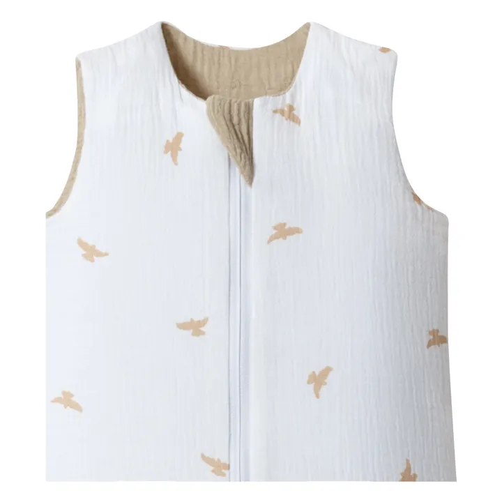 Gigoteuse multi-saisons réversible en double gaze de coton | Beige- Image produit n°4