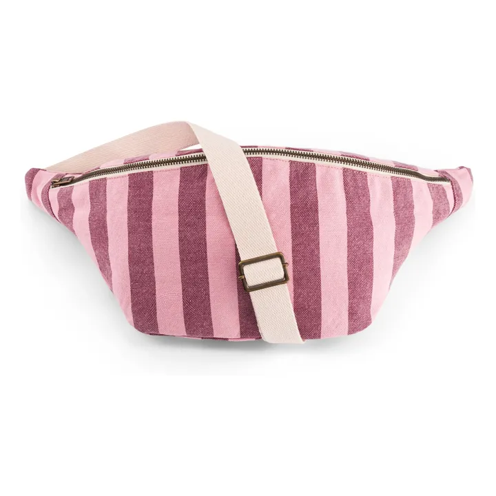 Striped fanny pack | Pink- Product image n°4