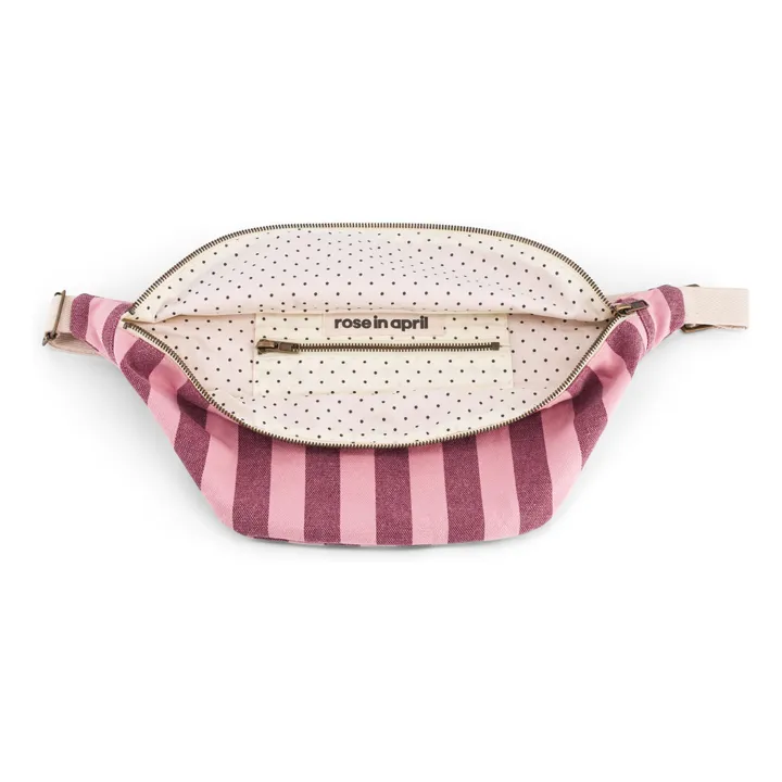 Striped fanny pack | Pink- Product image n°3