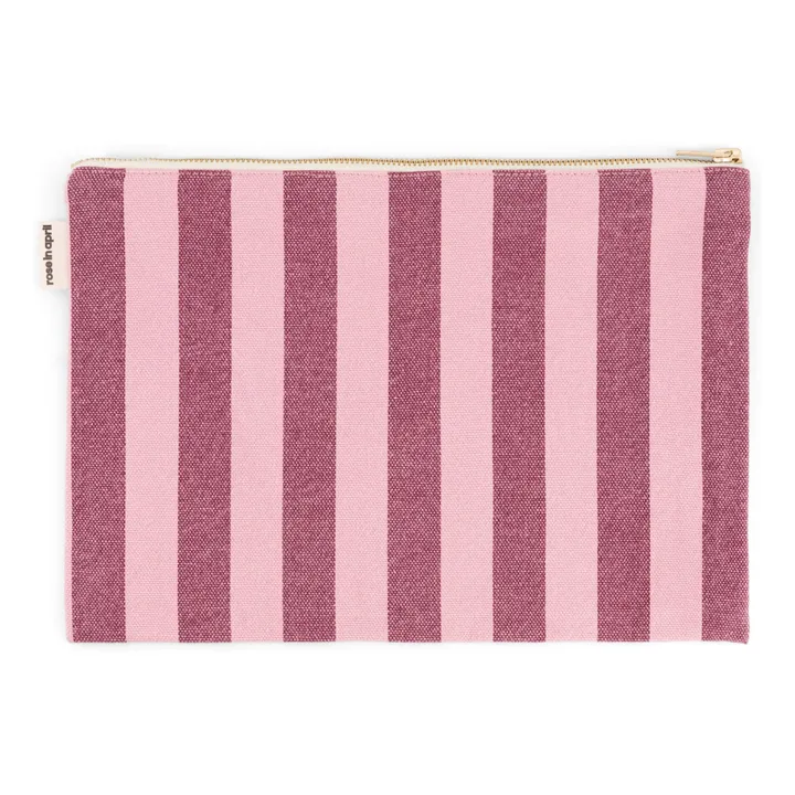 Pochette Lili Rayée | Rosa- Immagine del prodotto n°0