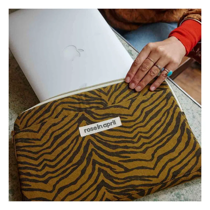 Housse d'ordinateur Zebrou | Marron- Image produit n°1