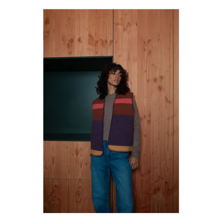 Gilet Sans Manches Olmec Laine Recyclée | Violet- Image produit n°1