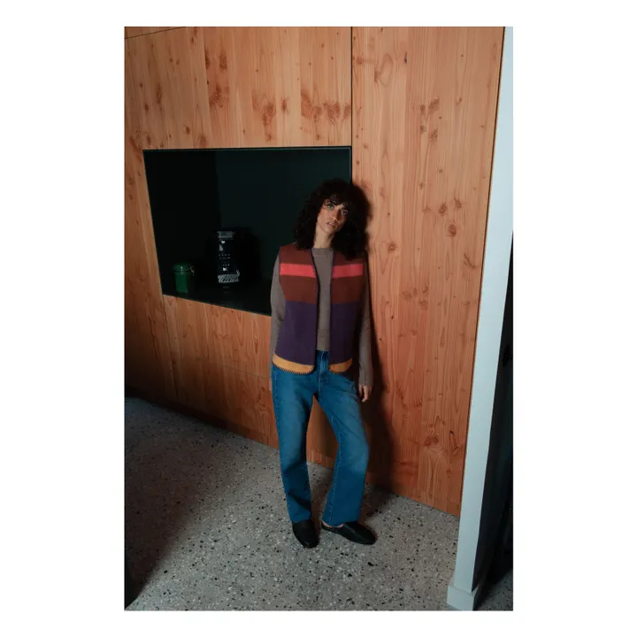 Gilet Sans Manches Olmec Laine Recyclée | Violet- Image produit n°4