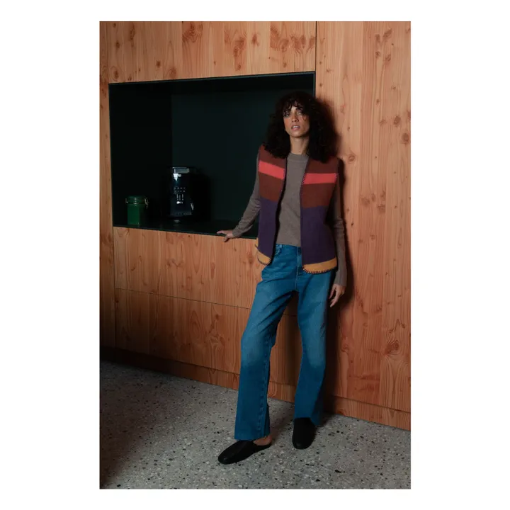 Gilet Sans Manches Olmec Laine Recyclée | Violet- Image produit n°5