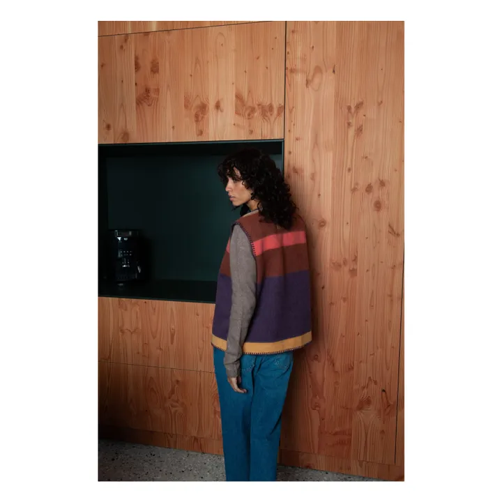 Gilet Sans Manches Olmec Laine Recyclée | Violet- Image produit n°8