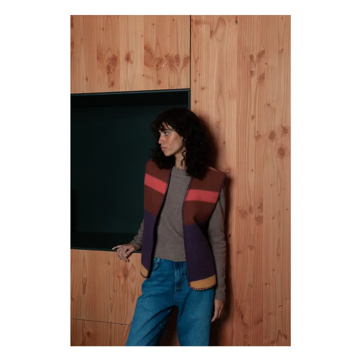 Gilet Sans Manches Olmec Laine Recyclée | Violet- Image produit n°6