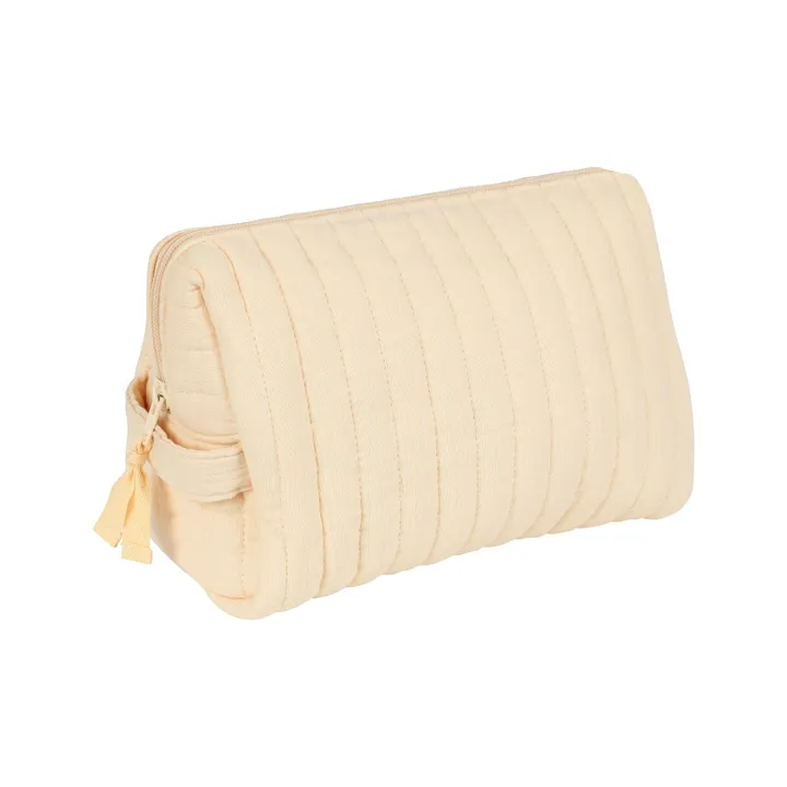 Trousse de toilette en coton bio | Vanille- Image produit n°0