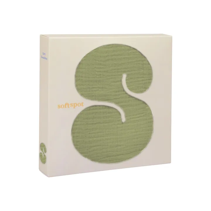 Organic cotton swaddling diaper | Avocat- Product image n°0