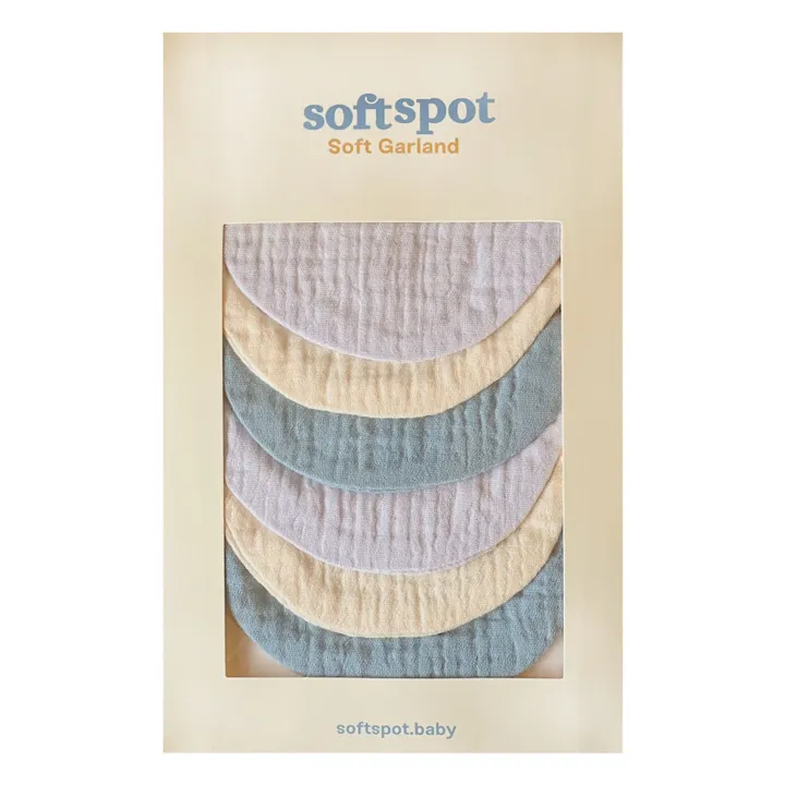 Organic cotton garland | Light blue- Product image n°0