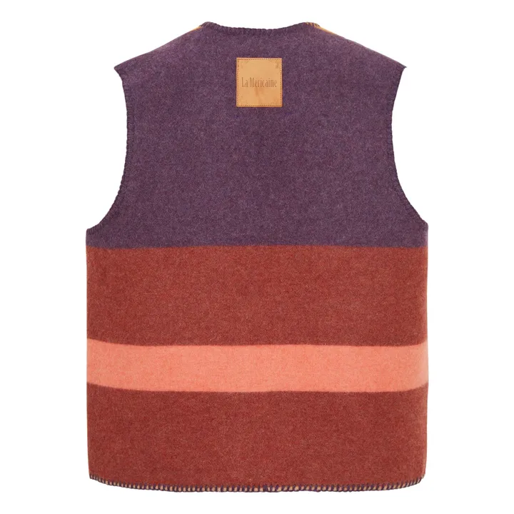 Gilet Sans Manches Olmec Laine Recyclée | Violet- Image produit n°3