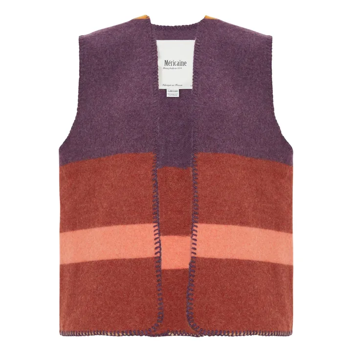 Gilet Sans Manches Olmec Laine Recyclée | Violet- Image produit n°0