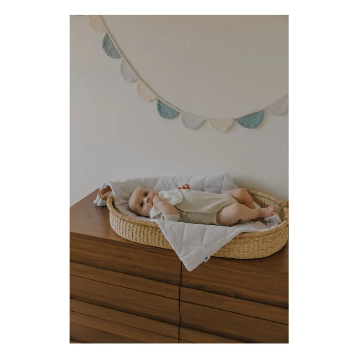 Organic cotton garland | Light blue- Product image n°4