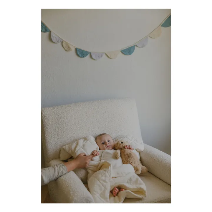 Organic cotton garland | Light blue- Product image n°2