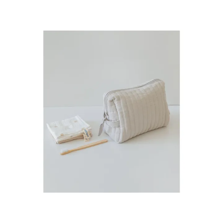 Trousse de toilette en coton bio | Gris- Image produit n°3