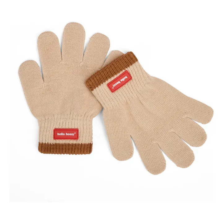 Handy Organic Cotton Gloves | Beige- Product image n°0