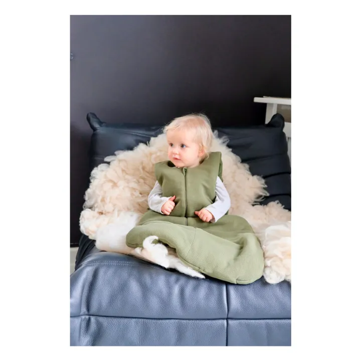 Gigoteuse en coton bio | Vert kaki- Image produit n°1