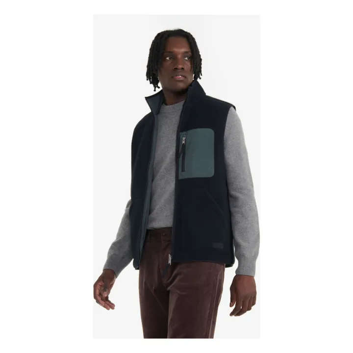 Maniche reversibili in pile Sherpa Fibre riciclate | Nero- Immagine del prodotto n°1