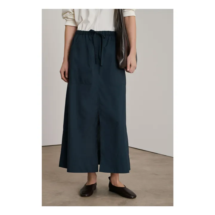 Jupe Agadir Coton Bio | Bleu nuit- Image produit n°1